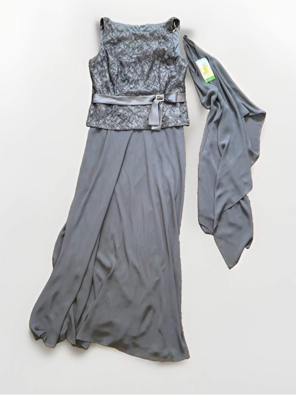 NWT Formal Lace Evening Gown Floor Length Dress Autumn Wedding Gala Ball Holiday